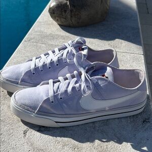 Nike Canvas Lavender and White Sneakers